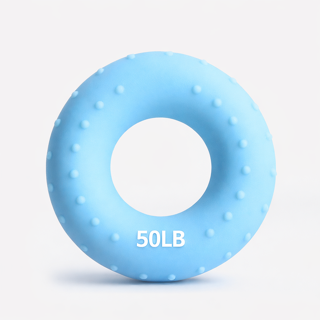 Silicone Hand Grip Ring – Finger Trainer & Grip Strengthener for Rehab and Stress Relief