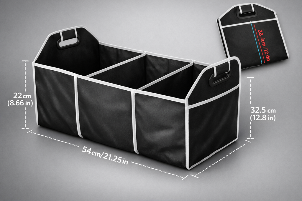 Premium Trunk Organizer | Multi-Pocket | Large Capacity Folding Storage Bag