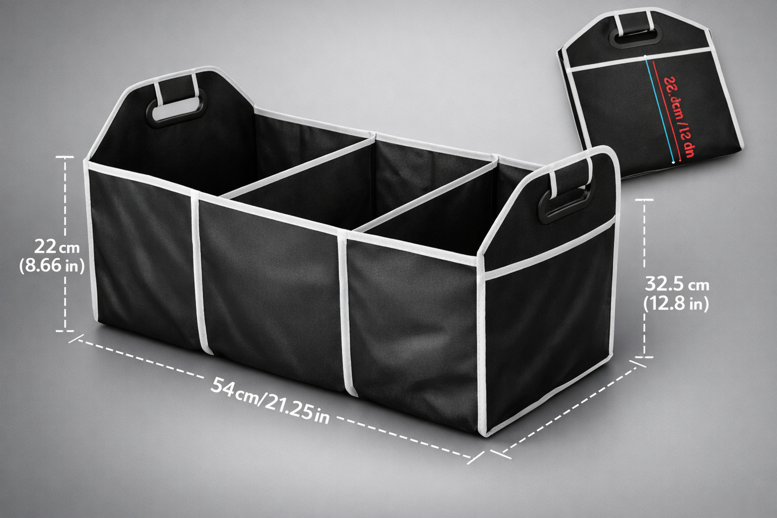 Premium Trunk Organizer | Multi-Pocket | Large Capacity Folding Storage Bag