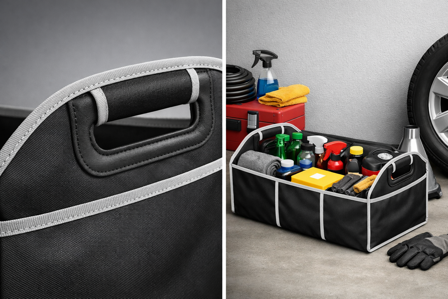 Premium Trunk Organizer | Multi-Pocket | Large Capacity Folding Storage Bag