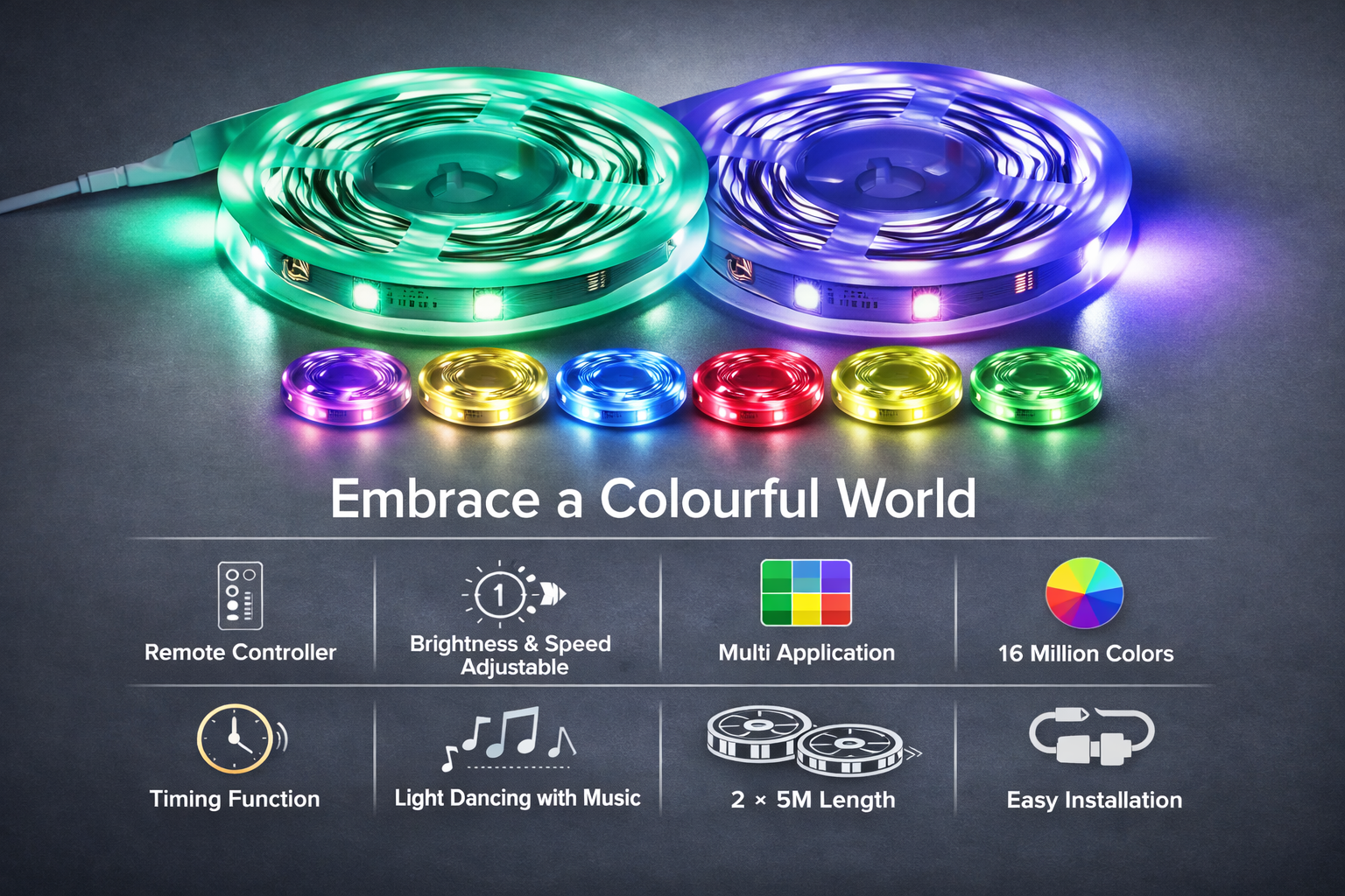 LED RGB Interior Car Light – Ambiente Premium