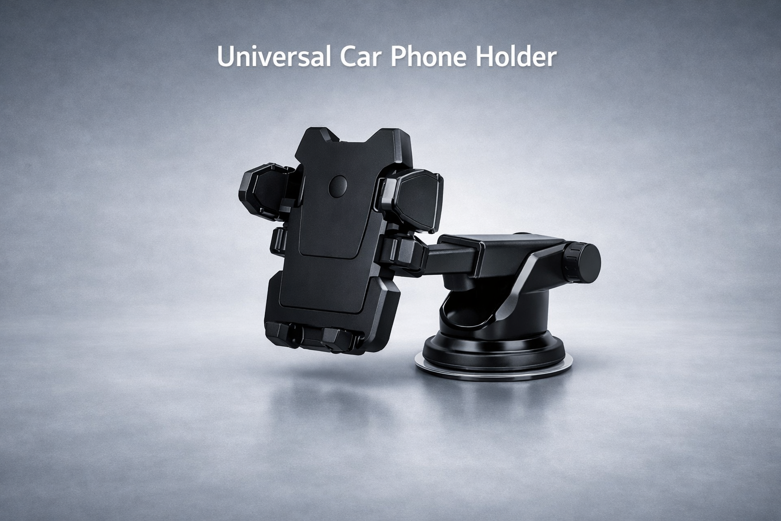 Universal Car Phone Holder – 360° Rotation, Strong Grip & Minimalist Design