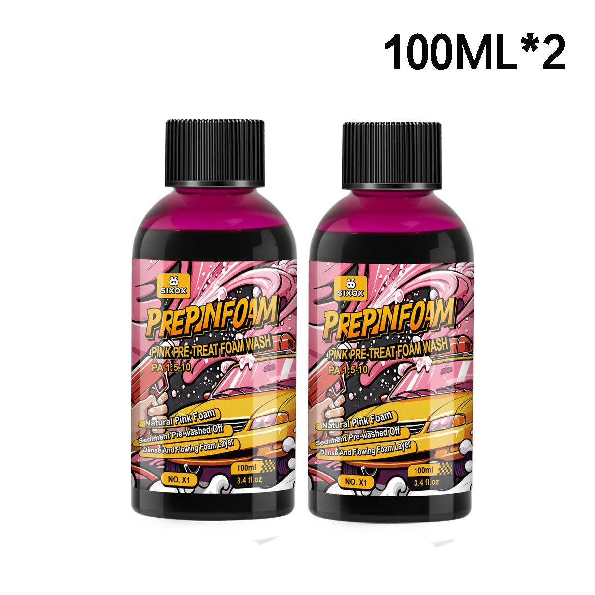 Pink High‑Foam Car Cleaning Shampoo