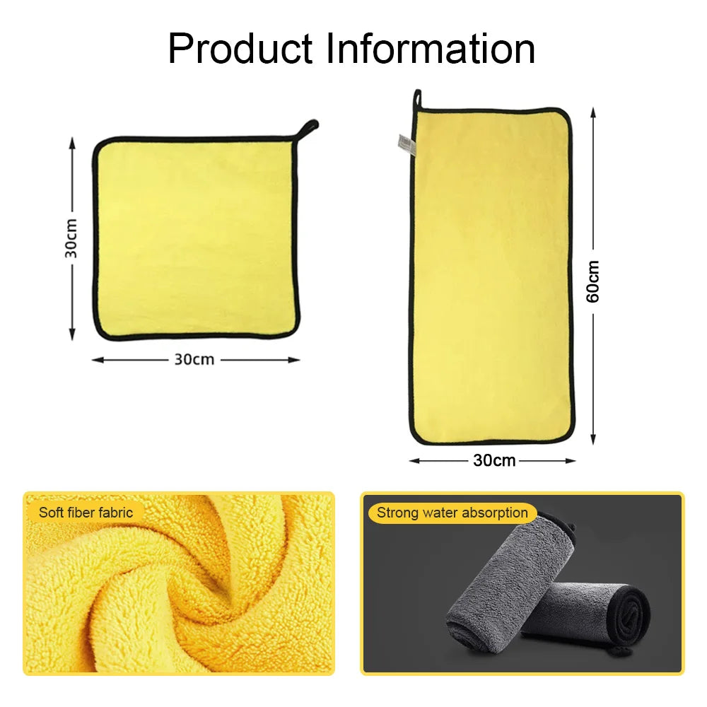 High‑Density Microfiber Detailing Towel (30×30 / 60 cm)