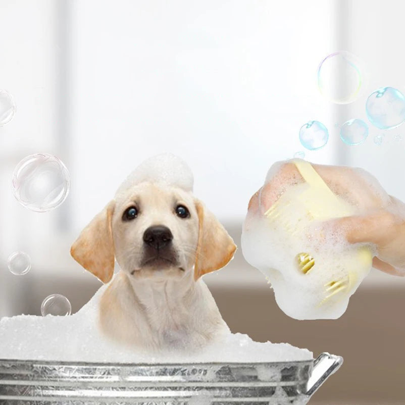 Pet Bath Massage Gloves Soft Safety Silicone