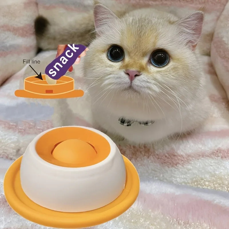 Interactive Pet Lick Mat Yogurt Licking Plate Slow Feeder