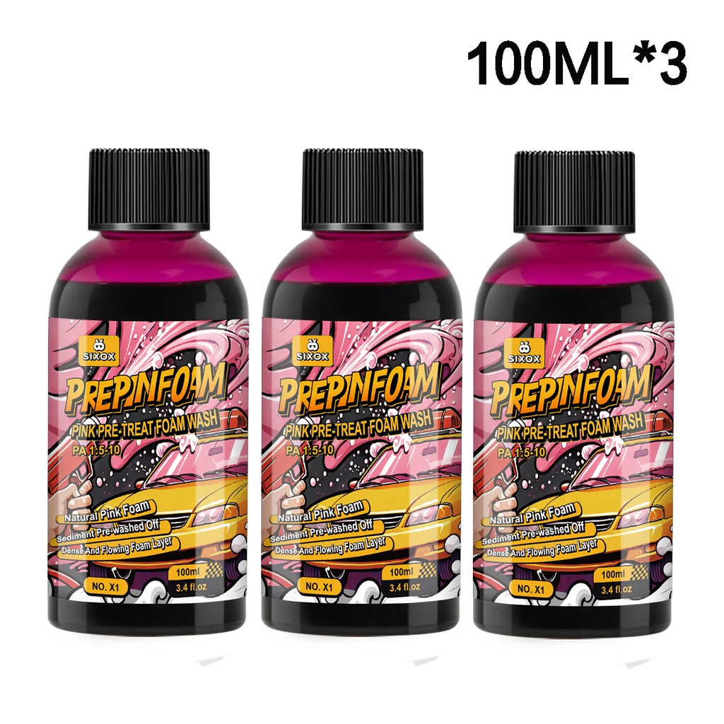 Pink High‑Foam Car Cleaning Shampoo