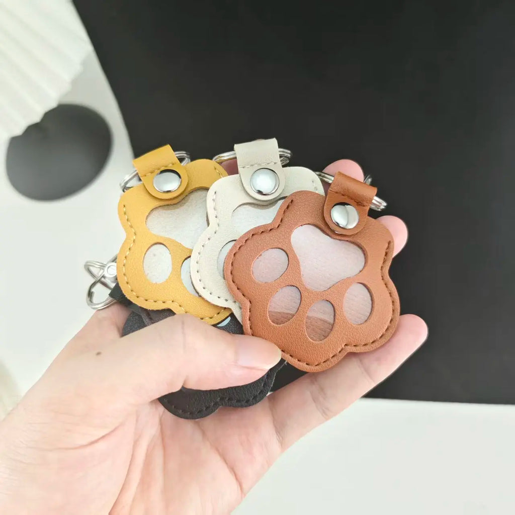 Pet Leather Hair Keychain Memorial for Pet Lovers