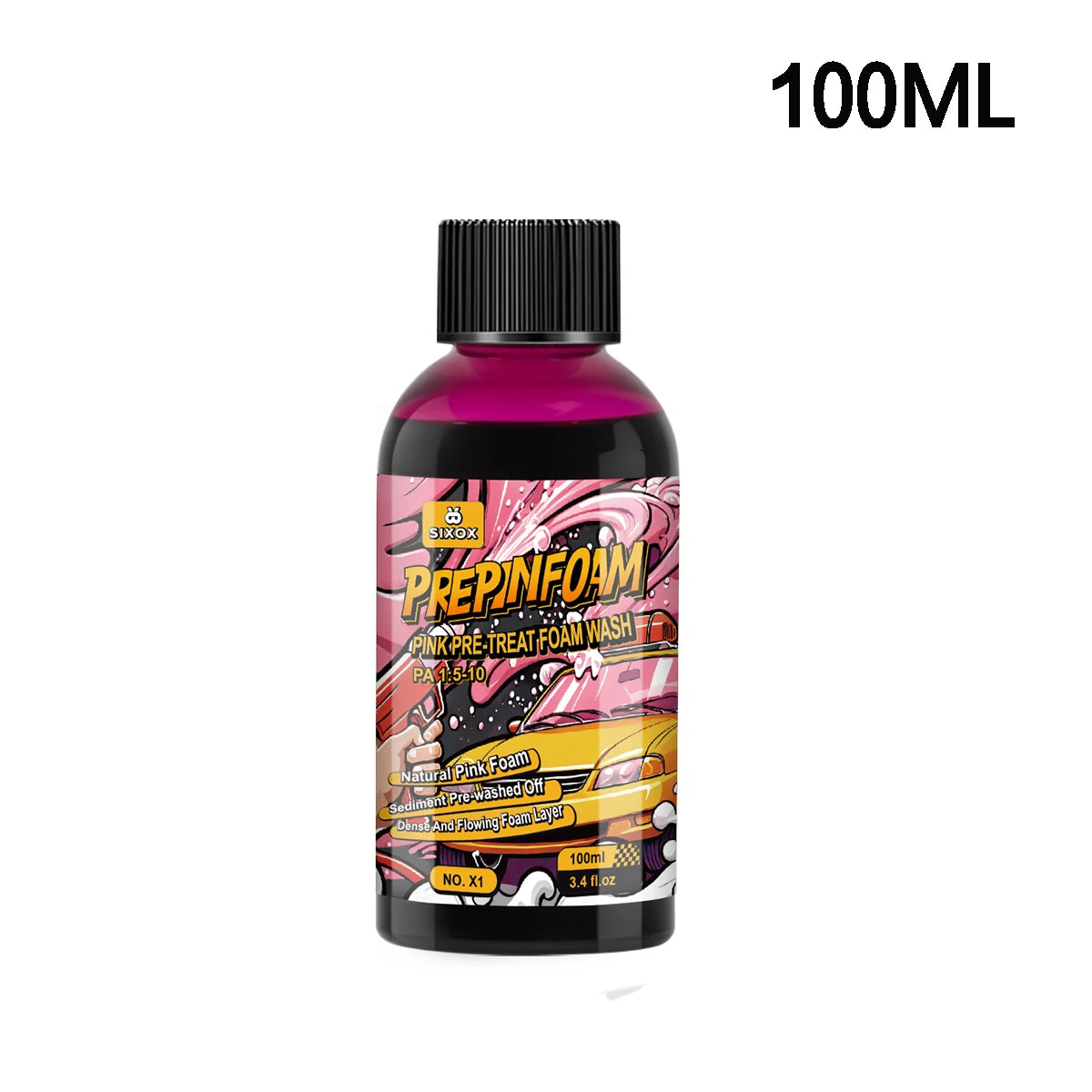 Pink High‑Foam Car Cleaning Shampoo