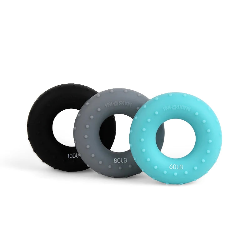 Silicone Hand Grip Ring – Finger Trainer & Grip Strengthener for Rehab and Stress Relief