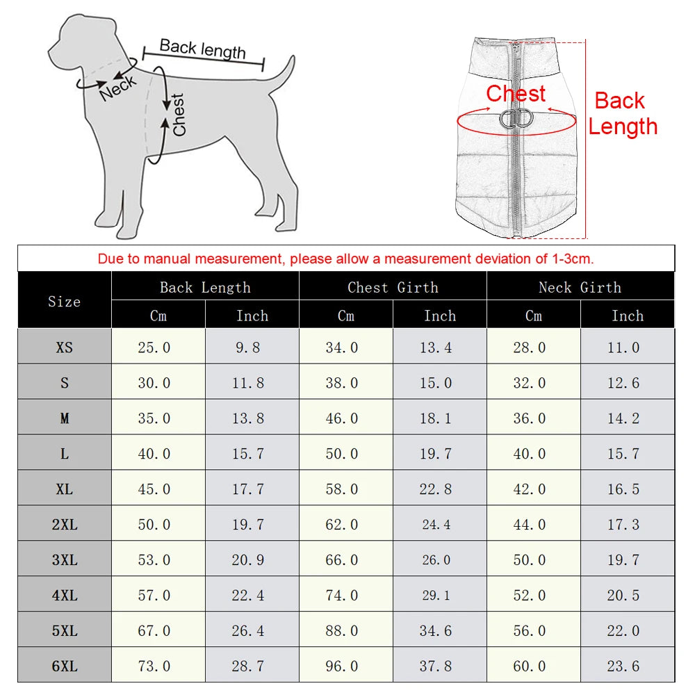 Luxury Winter Dog Jacket – Waterproof Warm Coat for Golden Retrievers & Large Breeds